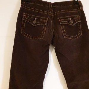 LONDON JEANS-Premium Quality Denim-Corduroy Pants-Brown-Distressed
